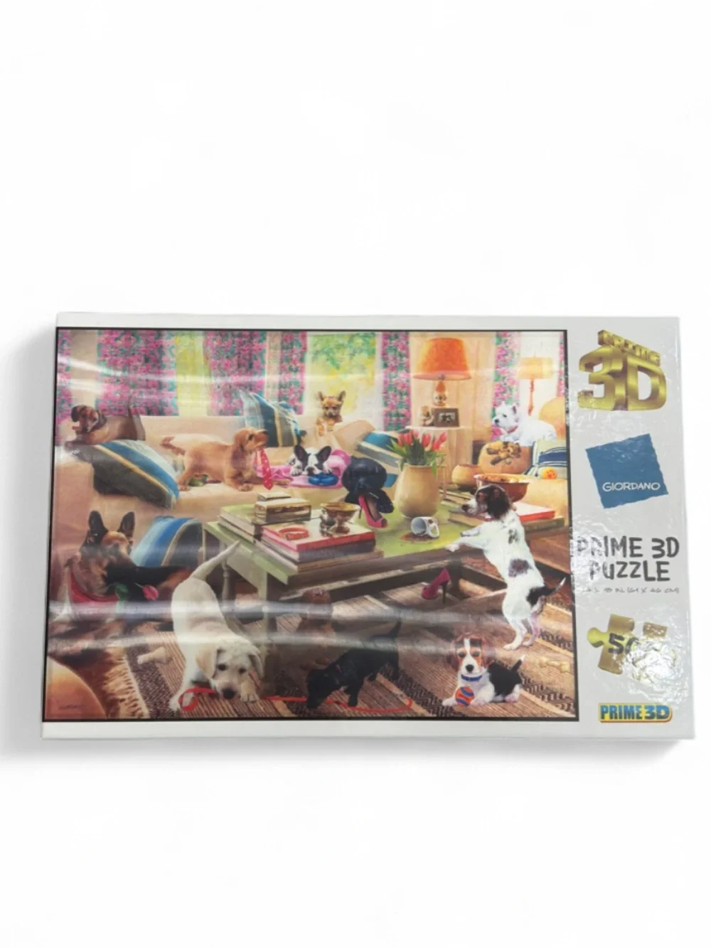Prime 3D Puzzle Colorful Dog Living Room Scene (500 pcs.)